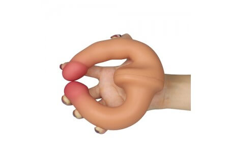 Dương vật 2 đầu siêu mềm có rung Lovetoy Holy Dong