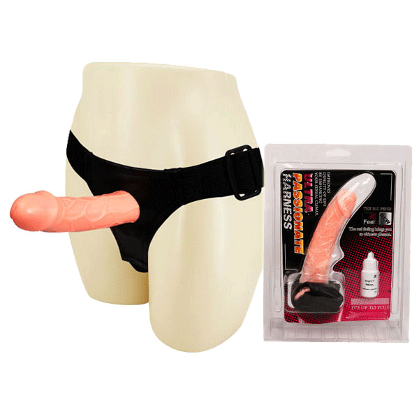 Dương vật giả 2 đầu có dây đeo cao cấp ULTRA PASSIONATE HARNESS 1 người đeo 2 người vui