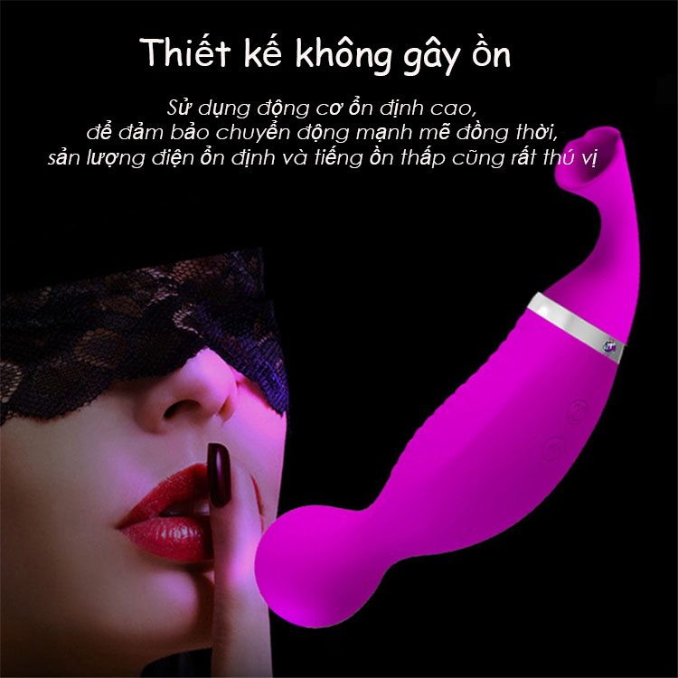 Máy rung bú âm vật hoạt động êm ái và sử dụng kín đáo