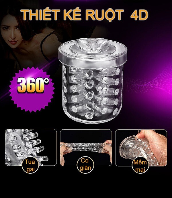 Máy thủ dâm tự động bên trong là silicon mềm mịn đầy kích thích Máy thủ dâm tự động bên trong là silicon mềm mịn đầy kích thích