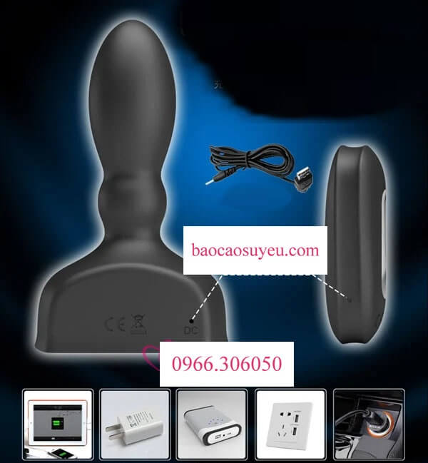 Kết nối máy rung kích thích tuyến tiền liệt với nguồn điện cực tiện lợi giúp quan hệ tình dục thuận tiện hơn Kết nối máy rung kích thích tuyến tiền liệt với nguồn điện cực tiện lợi giúp quan hệ tình dục thuận tiện hơn