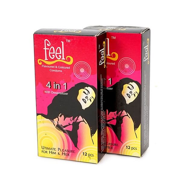 Feel4In 1 là bao cao su tổng hợp 4tính năng hàng đầu bên trong một chiếc bao Feel4In 1 là bao cao su tổng hợp 4tính năng hàng đầu bên trong một chiếc bao