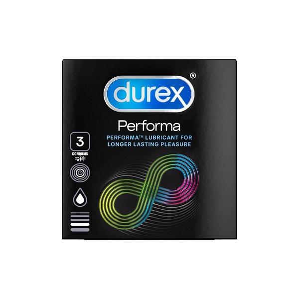 Bao cao su Durex Performa size 52mm hộp 3 cái Bao cao su Durex Performa size 52mm hộp 3 cái
