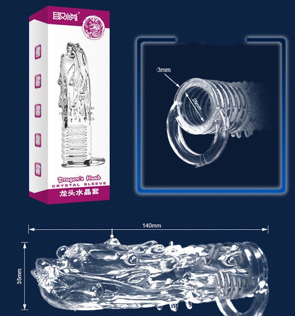 Bao cao su Đôn dên gai nổi Rung Đầu Rồng - Shop Bao Cao Su Yêu Bao cao su Đôn dên gai nổi Rung Đầu Rồng - Shop Bao Cao Su Yêu