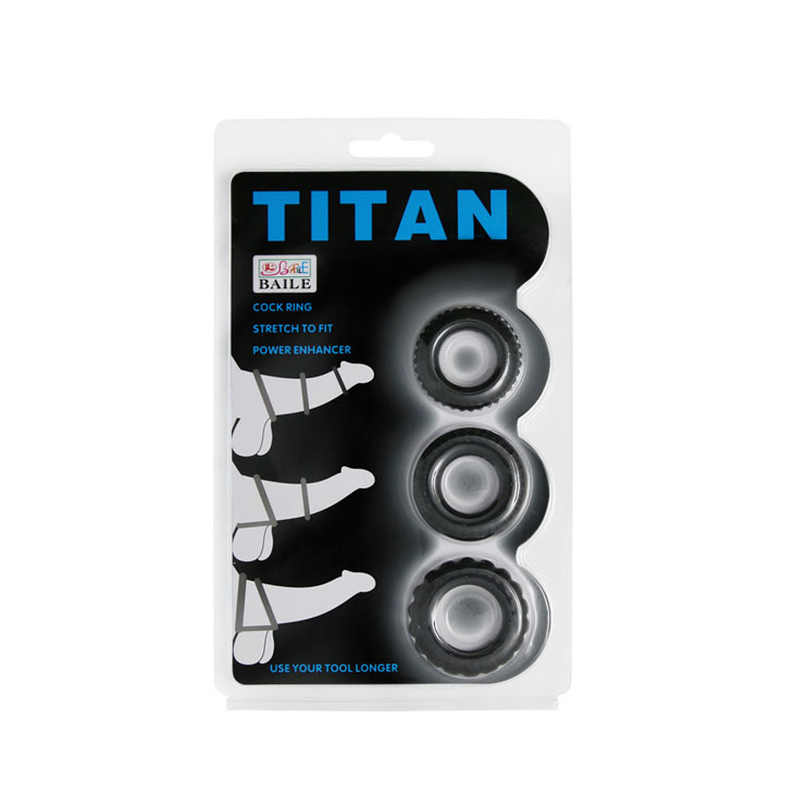 Bộ 3 vòng gai titan giữ cương cứng, chống xuất tinh sớm