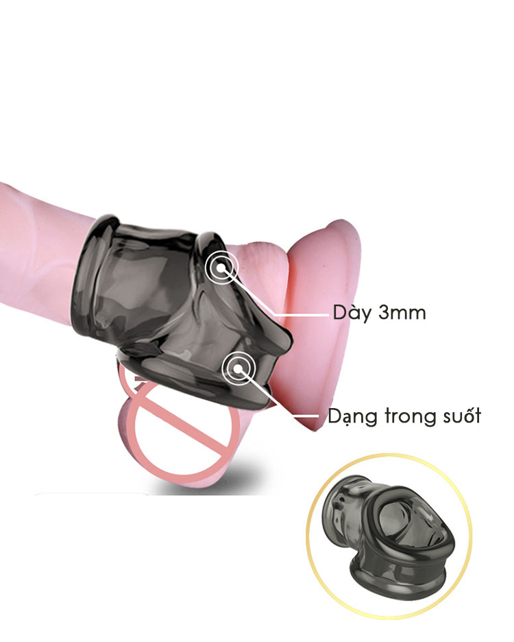 Bộ khóa dương vật silicon giúp cương cứng lâu