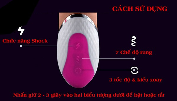 Loving World rung ngoáy hai động cơ riêng biệt kích thích âm vật Cu giả Loving World xoay thụt size chuẩn