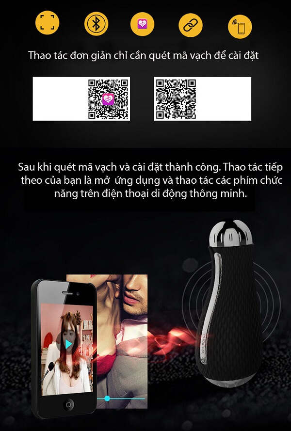 Cốc thủ dâm cao cấp 3D Nalone -có rung, jack kết nối Bluetooth Cốc thủ dâm cao cấp 3D Nalone -có rung, jack kết nối Bluetooth