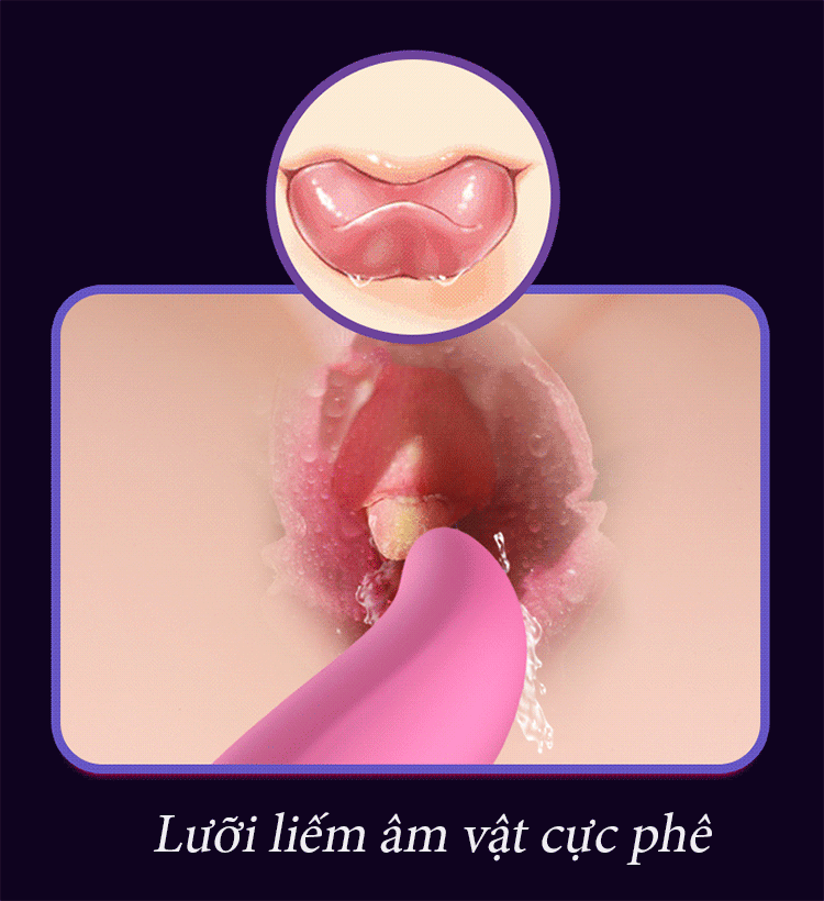 Lưỡi Liếm âm đạo 2 trong 1 đa năng
