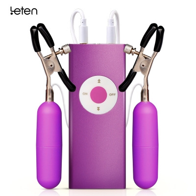 Trứng Rung Đôi Đa Tần Leten Kẹp Nhũ Hoa