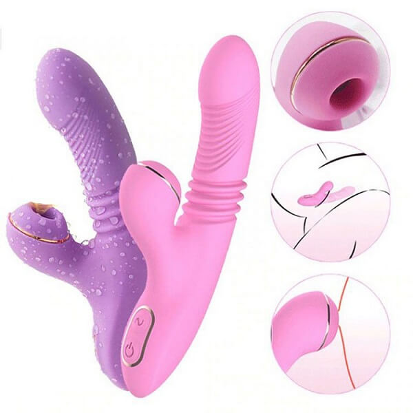 Dương vật giả rung thụt liếm Leten 3 nhánh massage g spot, anal, clitoris Dương vật giả rung thụt liếm Leten 3 nhánh massage g spot, anal, clitoris