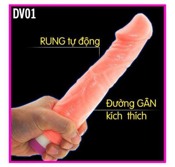Dương vật giả 2 pin còn có chức năng rung theo nhiều cấp độ Dương vật giả 2 pin còn có chức năng rung theo nhiều cấp độ