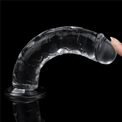 Dương vật giả trong suốt SUPPER COCK dán tường silicone siêu mềm. Kích thước phụ hợp