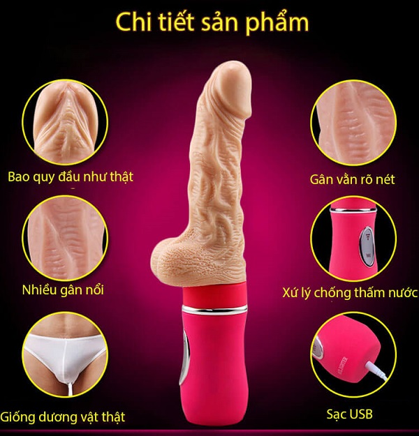 Dương vật giả Ailighter rung thụt ở Hồ Chí Minh 