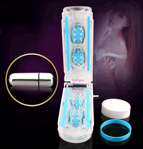 Cục rung lồn giả được tháo lắp tùy thích, tạo sự kích thích mạnh mẽ lên toàn bộ dương vật