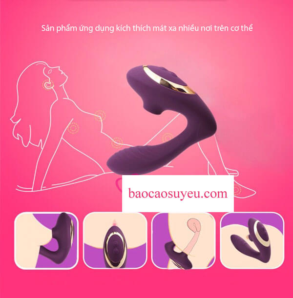 Máy rung âm hộ kích thích mọi điểm nhạy cảm trên cơ thể mang đến cho nàng trải nghiệm cực mới lạ