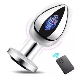 Đồ Chơi Butt Plug Inox Rung 