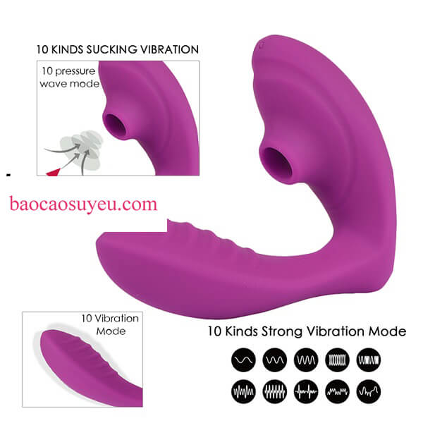 10 chế độ rung và 10 chế độ bú tích hợp trong cùng máy rung điểm G mang lại khoái cảm mới mẻ