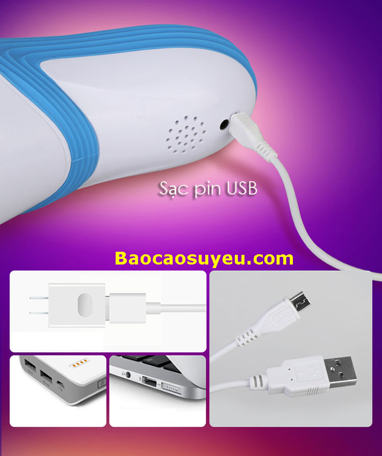 Âm đạo sử dụng sạc USB dễ dàng sử dụng