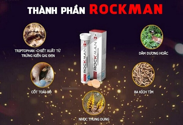 Rockman - Viên sủi hỗ trợ tăng cường sinh lý nam giới Rockman - Viên sủi hỗ trợ tăng cường sinh lý nam giới