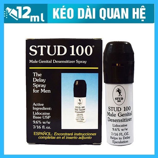 Mua ngay chai xịt kéo dài cuộc yêu Stud 100 hiệu quả, chính hãng, giá hấp dẫn Mua ngay chai xịt kéo dài cuộc yêu Stud 100 hiệu quả, chính hãng, giá hấp dẫn