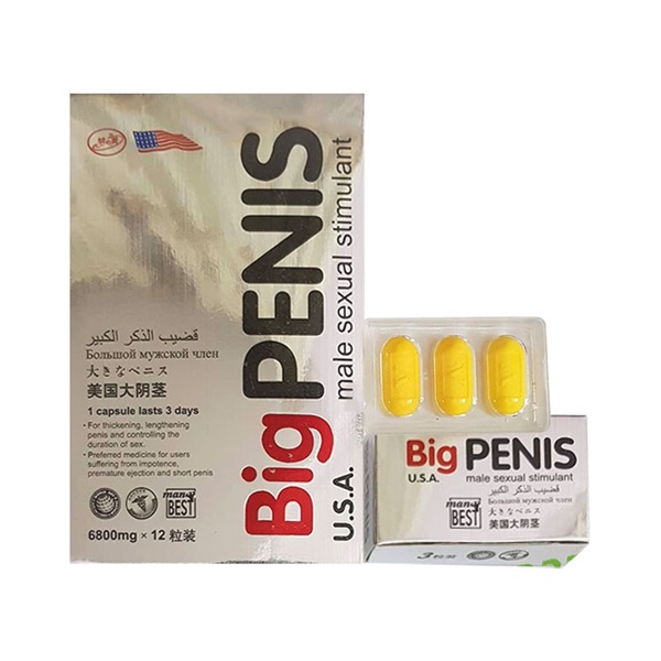 Thuốc Cương Dương Khẩn Cấp Big Penis USA- Thuốc tăng cường sinh lý quý ông an toàn nhất quả đất