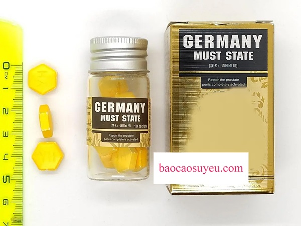 Thuốc cường dương Germany Must State tăng kích thước cậu nhỏ