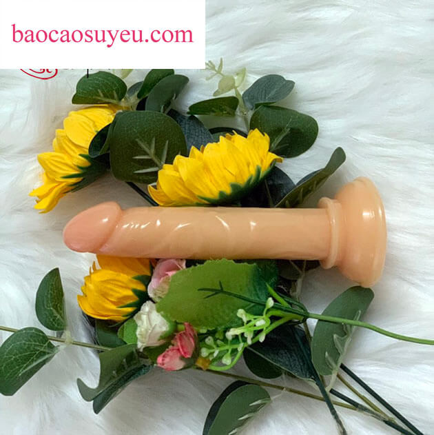 Dương vật giả mini hít tường giá rẻ được thiết kế bằng chất liệu silicon mềm mại