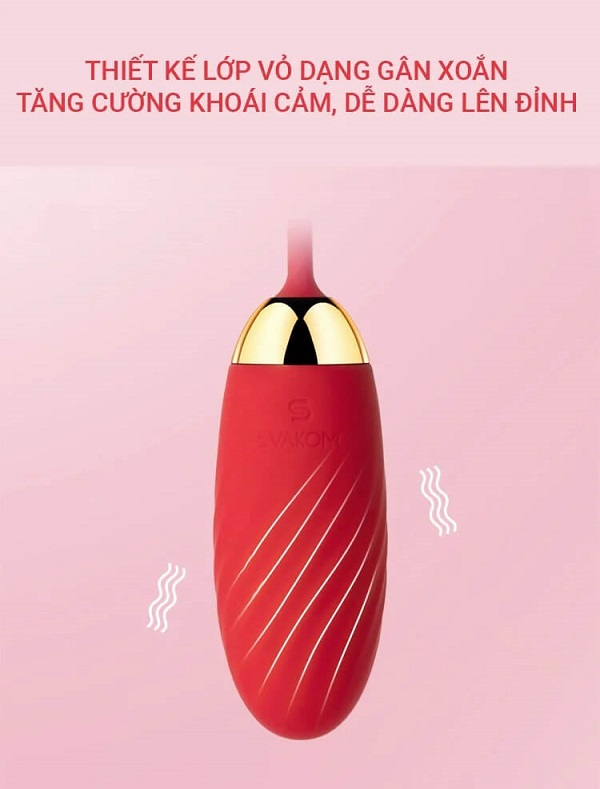 Trứng rung tình yêu SVAKOM Ella điều khiển thông minh qua app