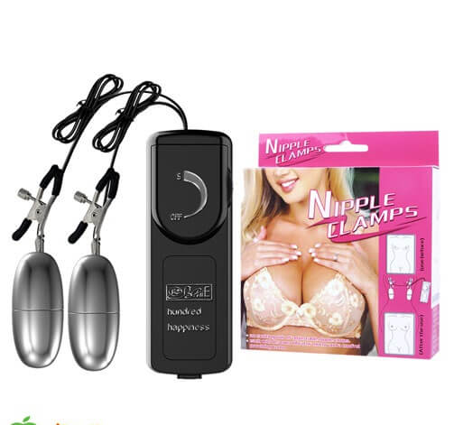 Trứng rung kẹp mát xa vú cao cấp là đồ chơi tình dục kích thích đầu vú phụ nữ gồm 2 kẹp trứng rung với nhiều tổ hợp rung mát xa.