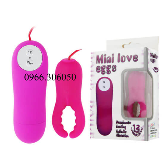 Trứng rung mini Love Egg 12 chế độ kẹp núm Trứng rung mini Love Egg 12 chế độ kẹp núm