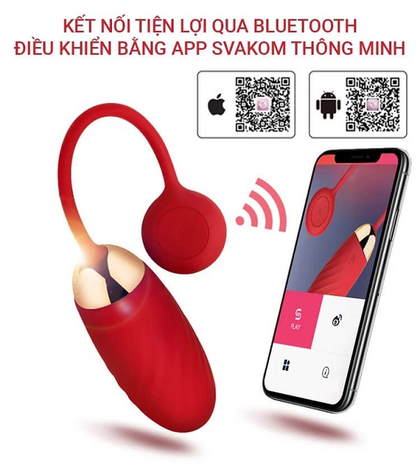 Trứng rung tình yêu cao cấp điều khiển bằng smartphone Trứng rung tình yêu cao cấp điều khiển bằng smartphone