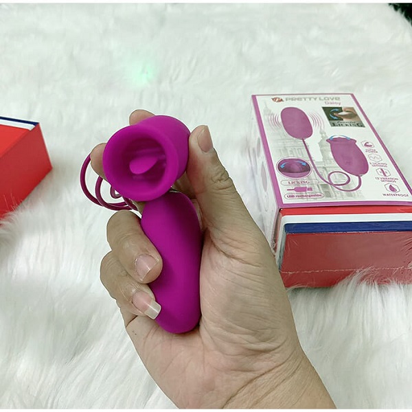 Máy rung vùng kín kết hợp Lưỡi liếm cực phê