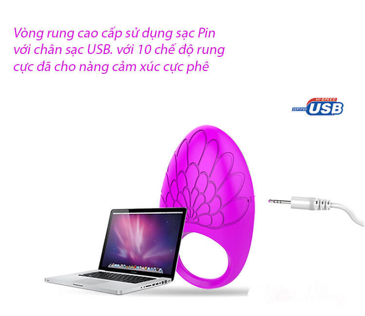 Vòng đeo cu được thiết kế hoàn hảo với chế độ rung hợp lý